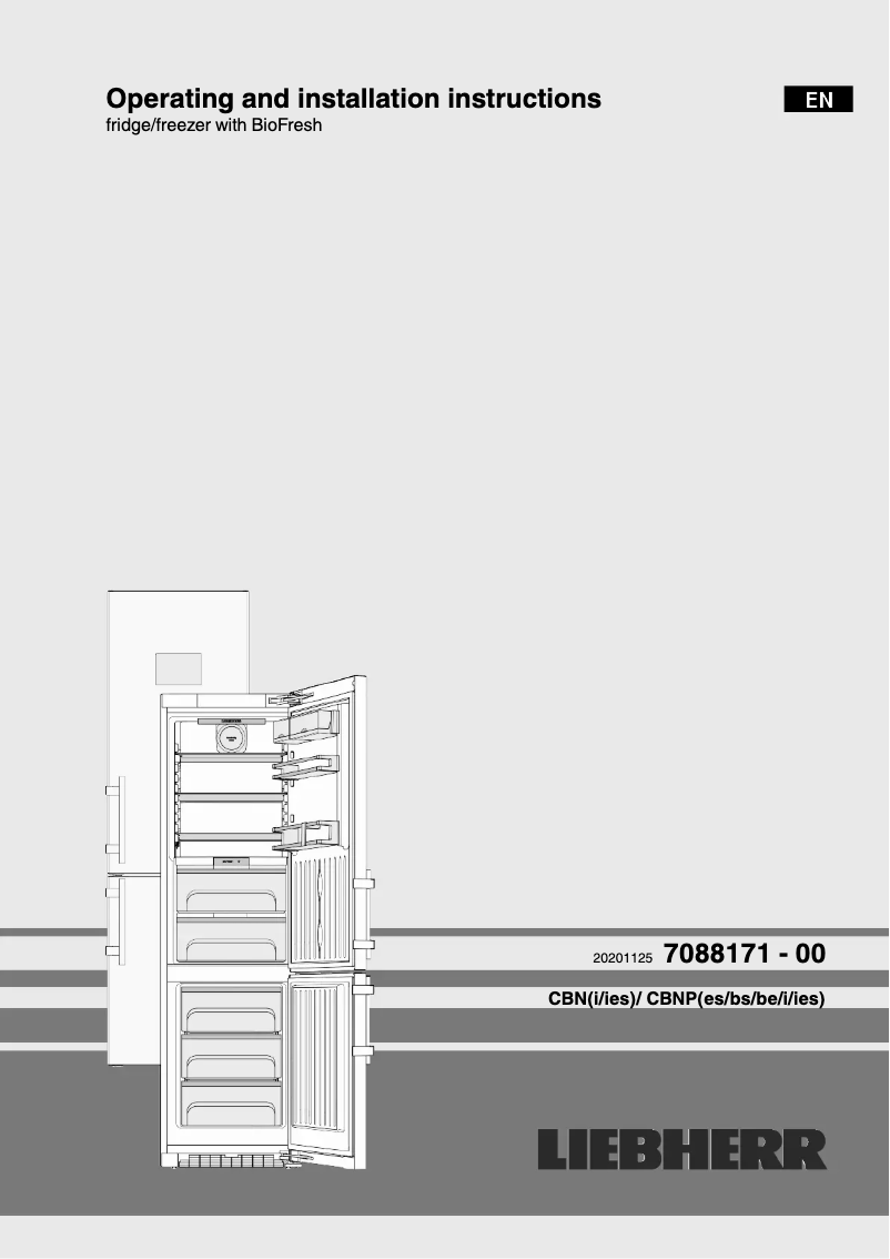 Page 1 of the manual User Manual Liebherr CBNes 5778-21