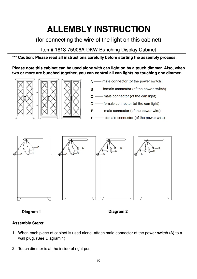 Page 1 of the manual User Manual Hooker 1618-75906A-DKW