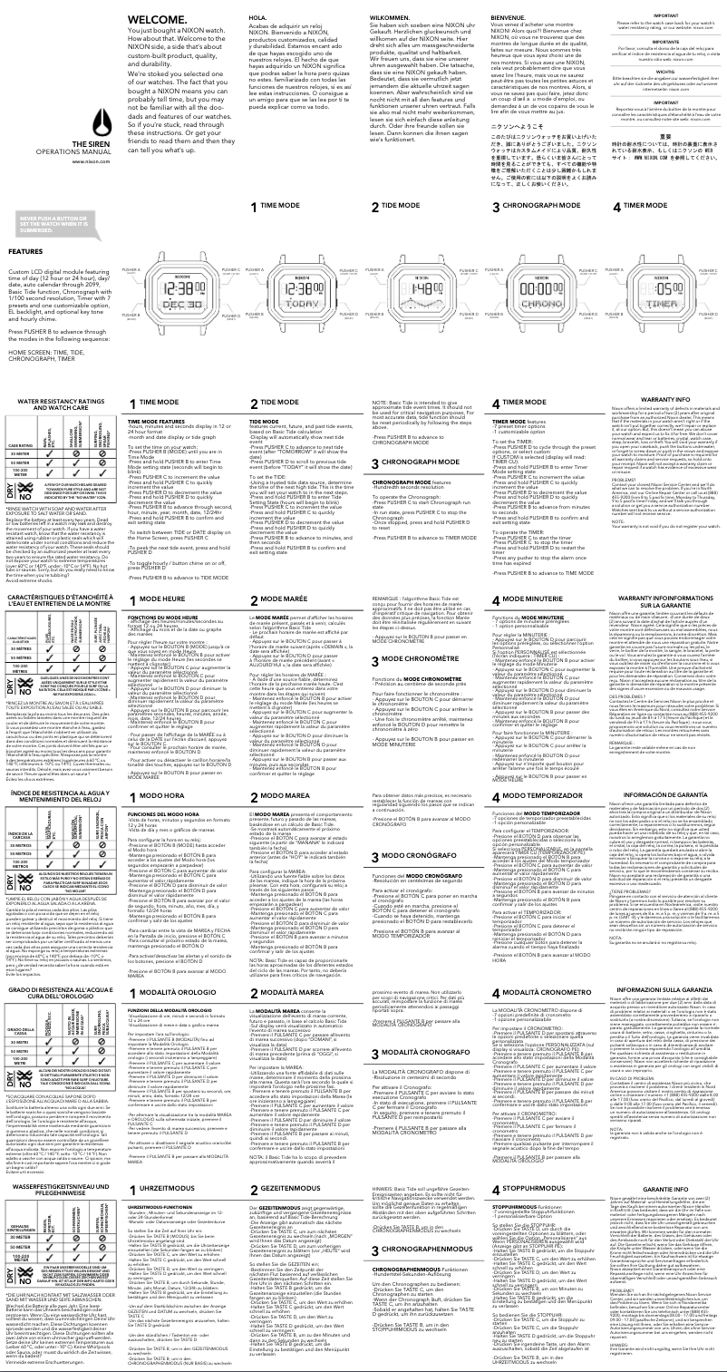 First page image of the manual for Surf & Tide A1210