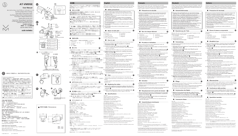 First page image of the manual for AT-VM95E