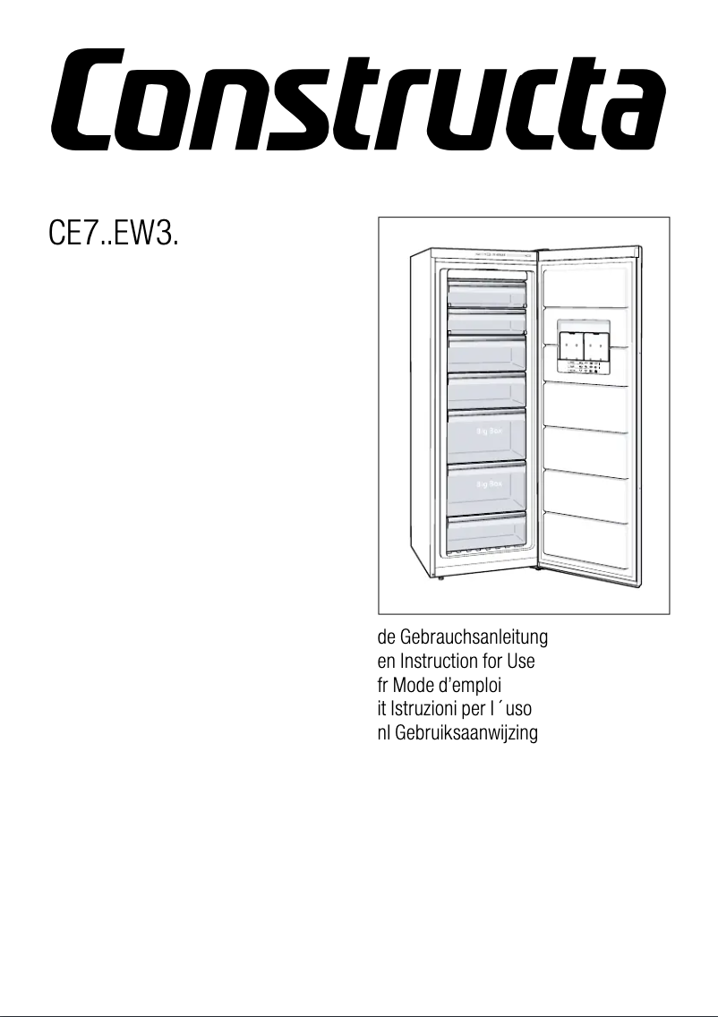 First page image of the manual for CE733EW31