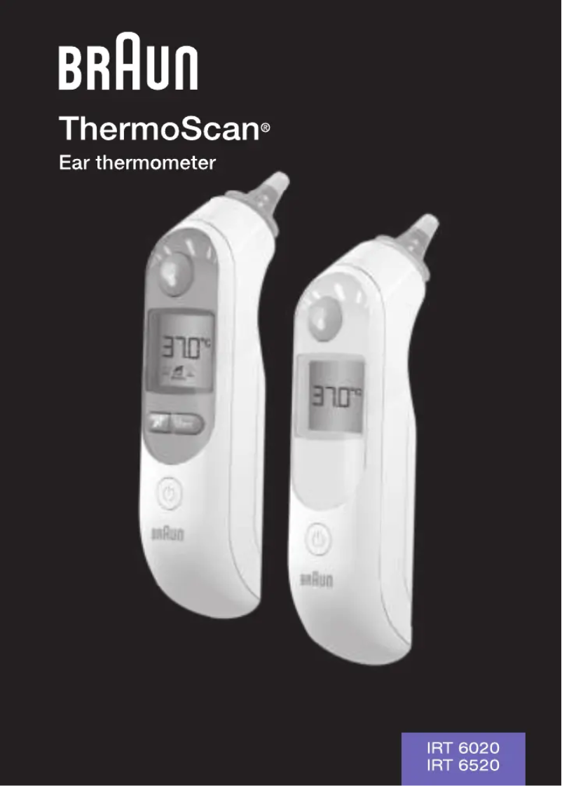 First page image of the manual for ThermoScan 7 IRT 6520