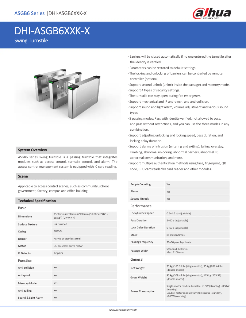 First page image of the manual for ASGB6XXK-X
