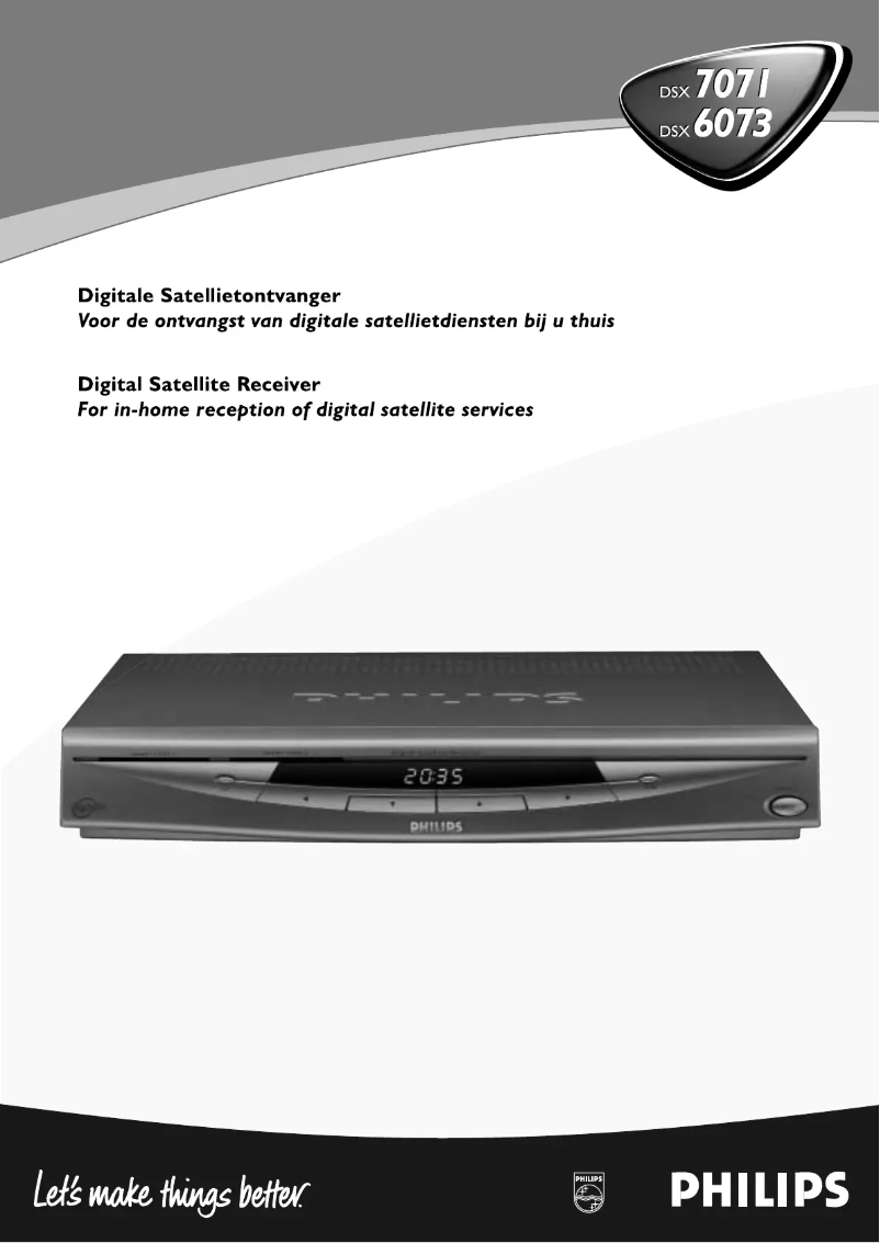 First page image of the manual for DSX6073