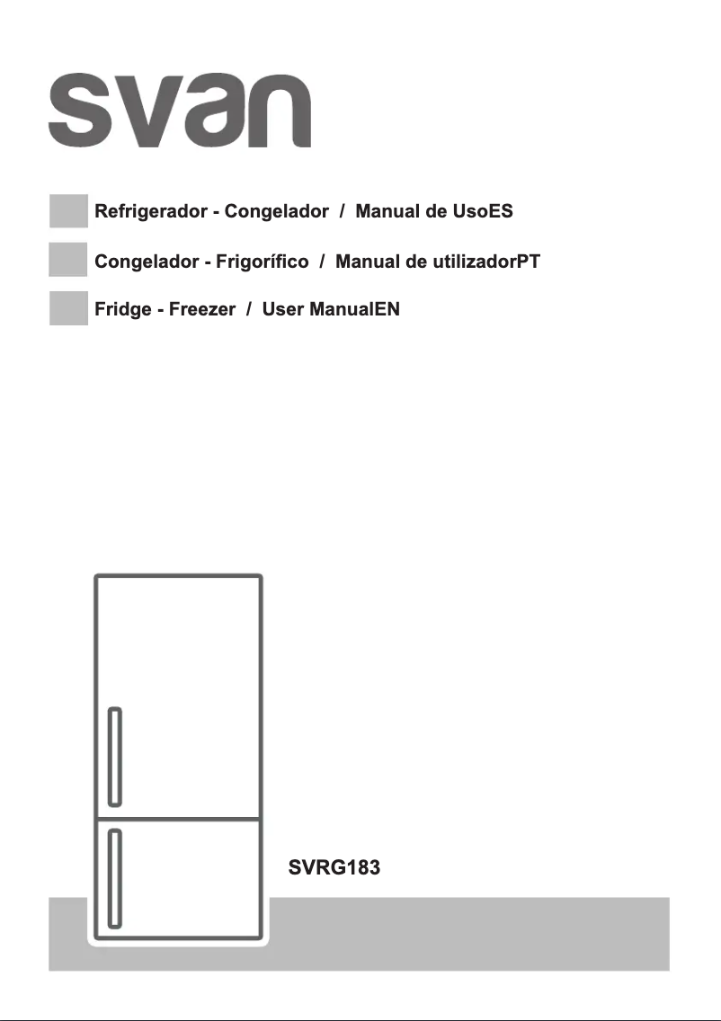 Page 1 of the manual User Manual SVAN SVRG183