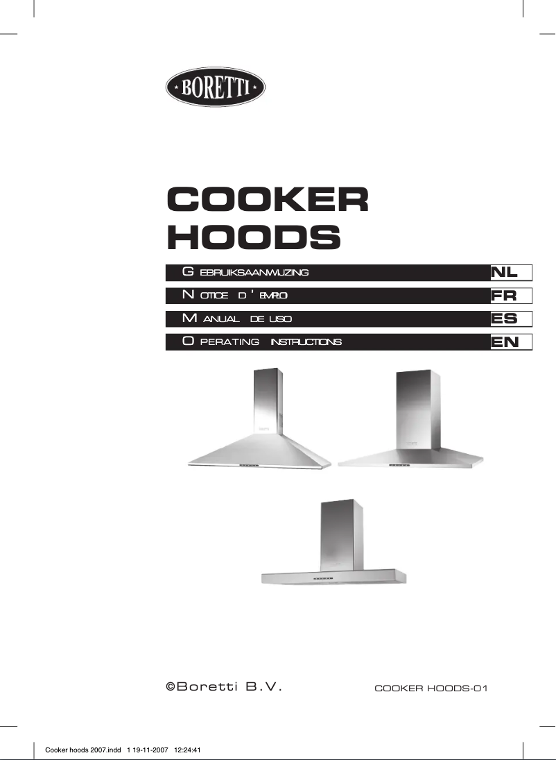 Page 1 of the manual User Manual Boretti K 1060