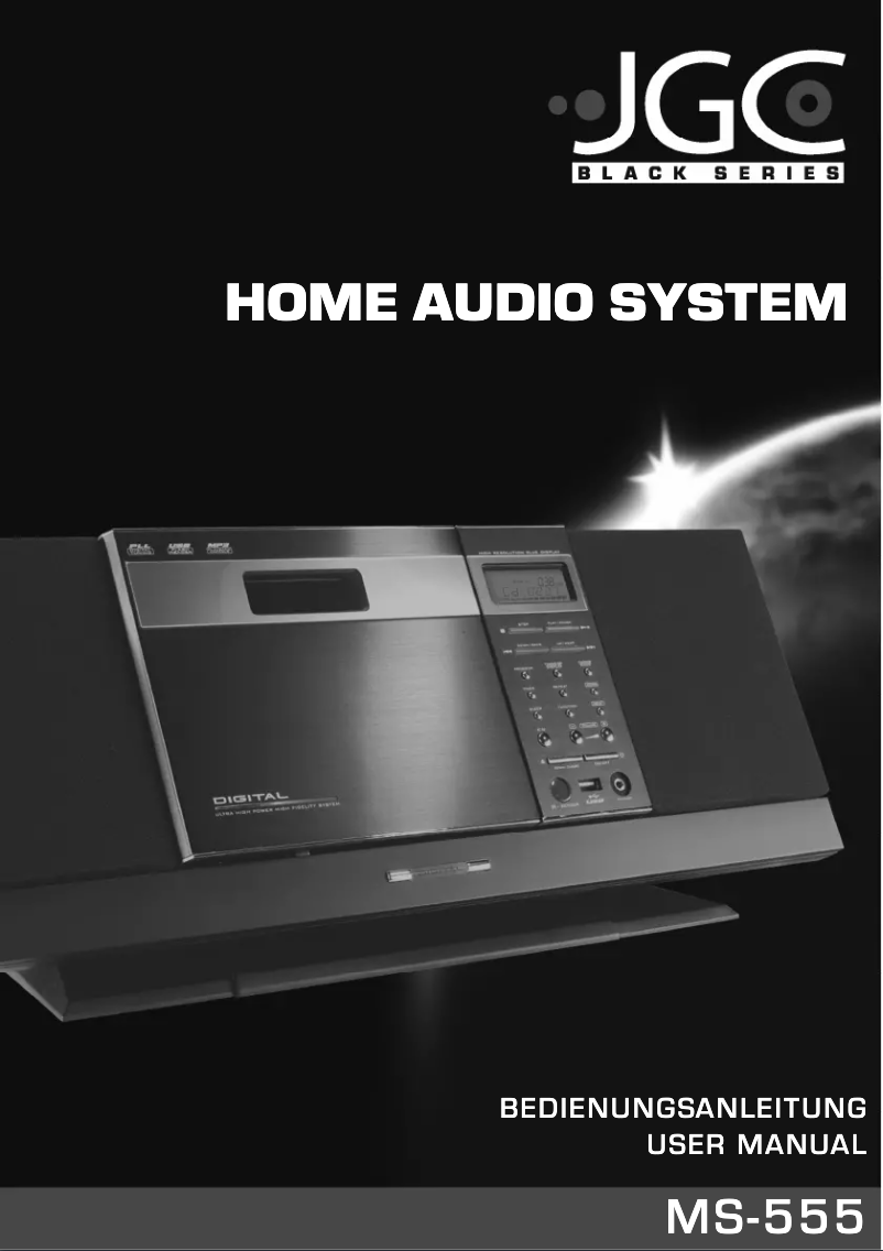 Page 1 of the manual User Manual JGC MS-555