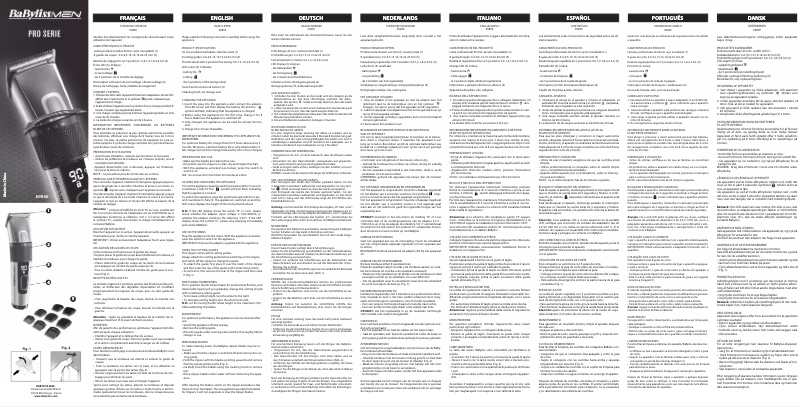Page 1 of the manual User Manual BaByliss E985E