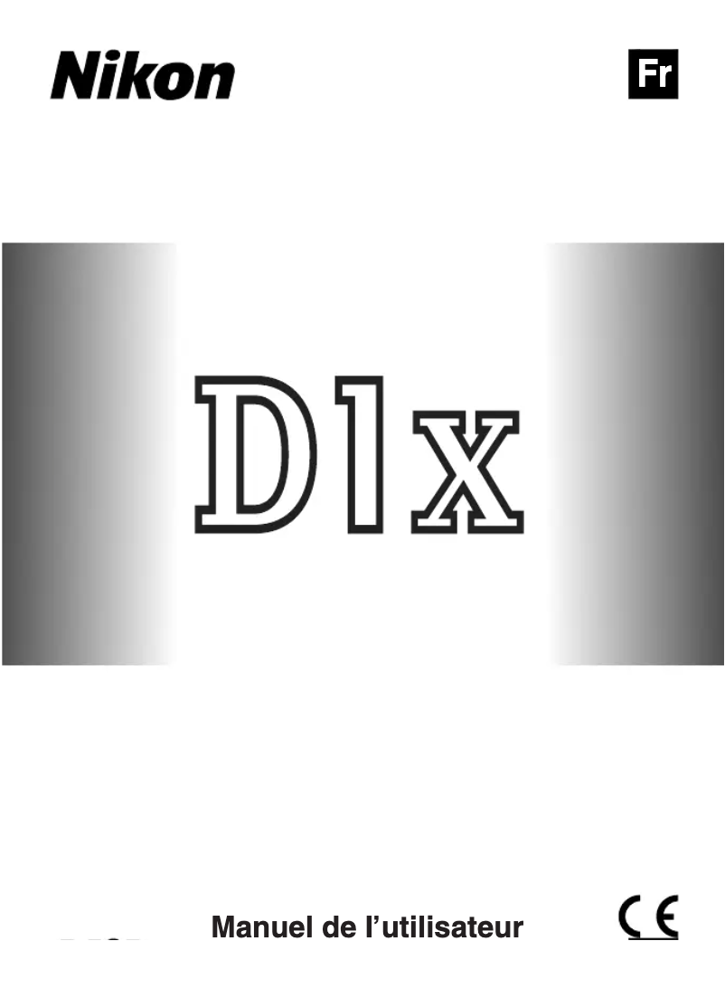 First page image of the manual for D1X