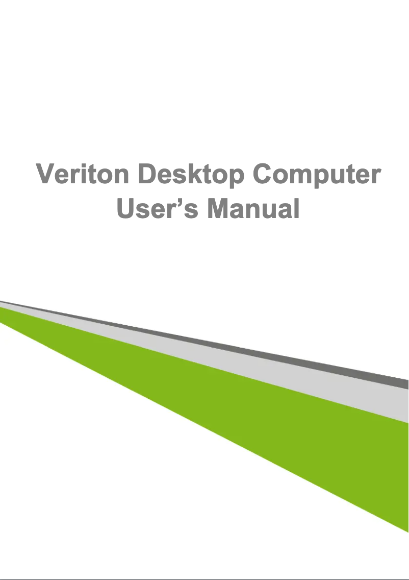 Page 1 of the manual User Manual Acer Veriton M VM2640G