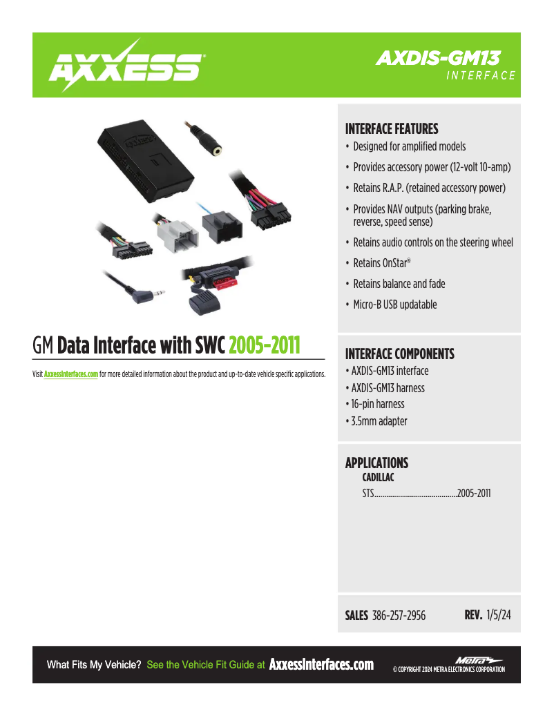 First page image of the manual for AXDIS-GM13