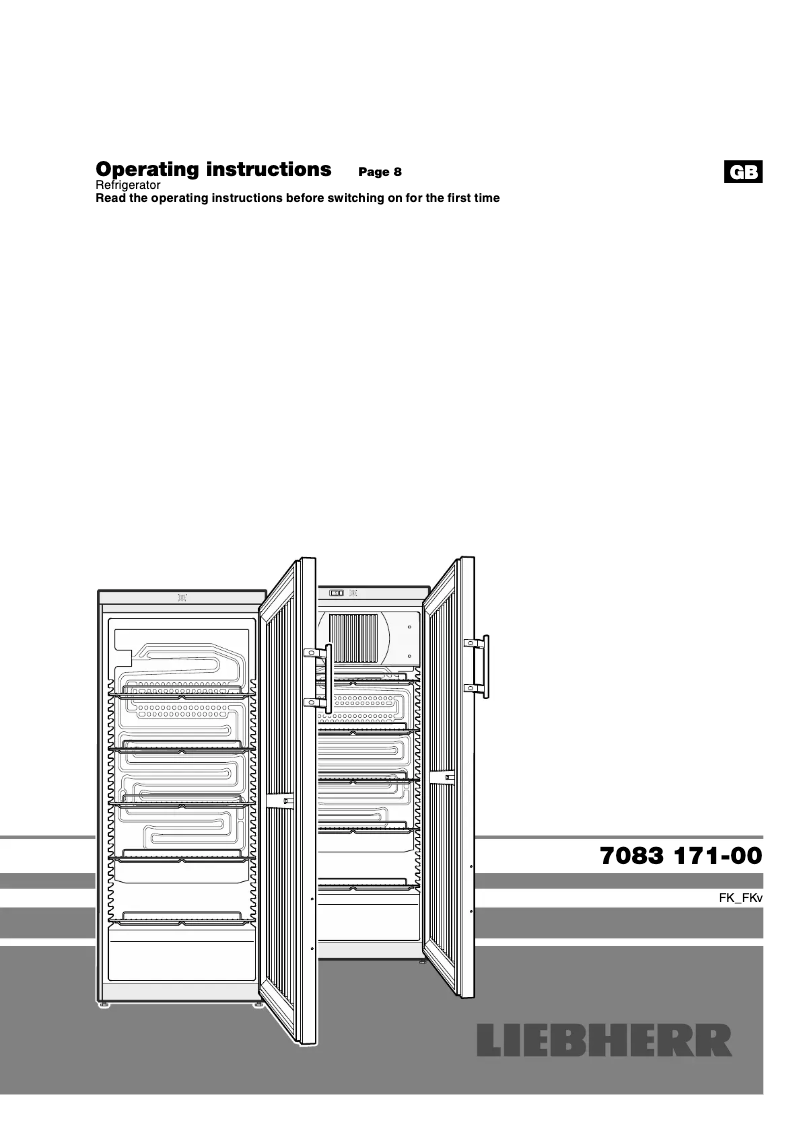 Page 1 of the manual User Manual Liebherr FKv 2643