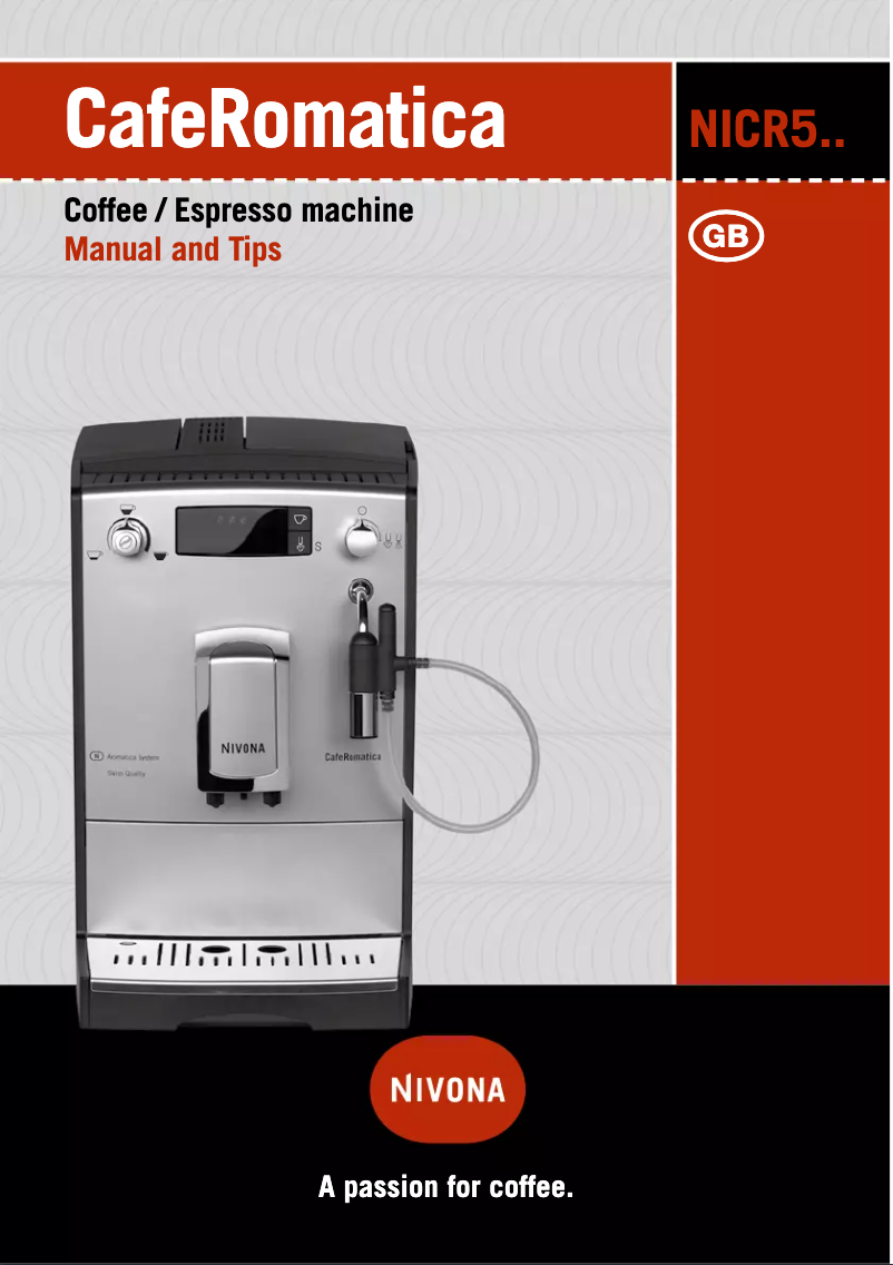 Page 1 of the manual User Manual Nivona CafeRomatica 530