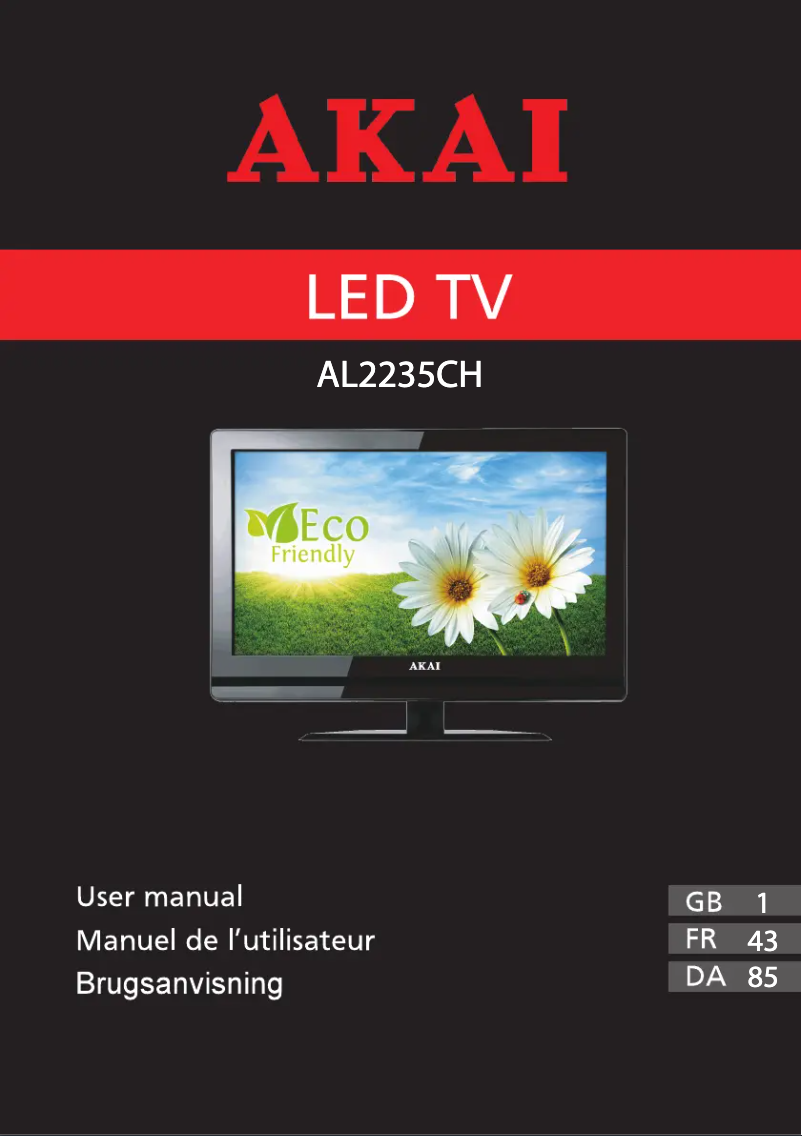 First page image of the manual for AL2235CH