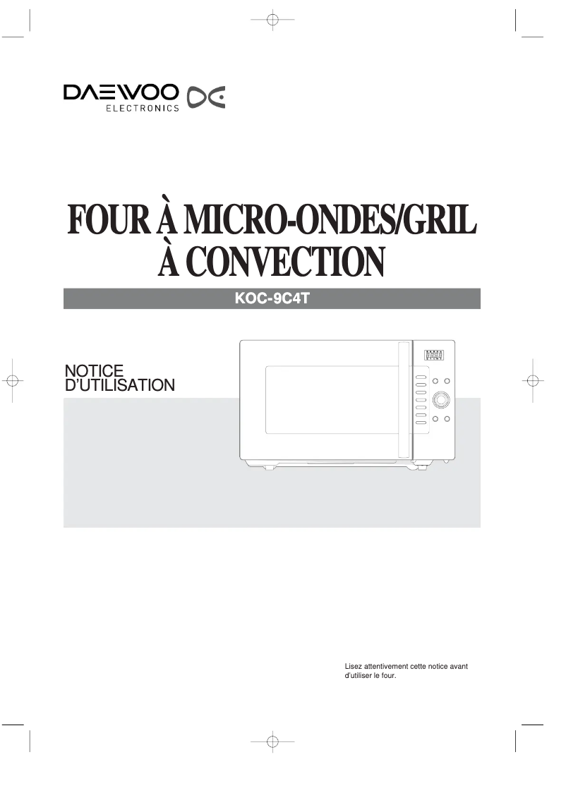 First page image of the manual for KOC-9C4T