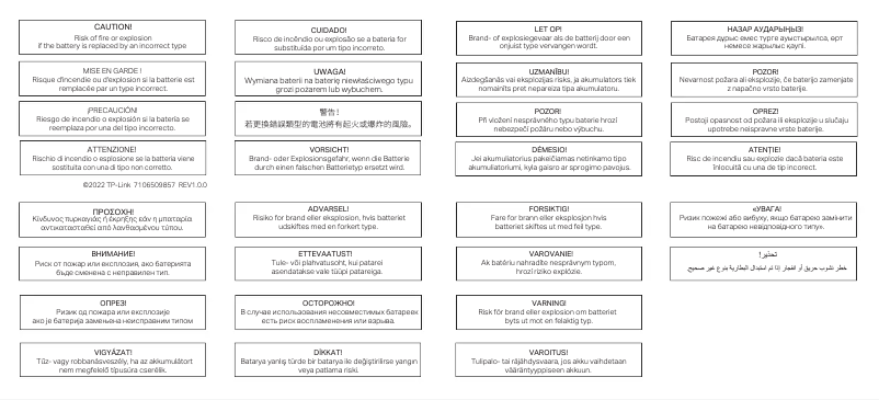 First page image of the manual for Tapo T315