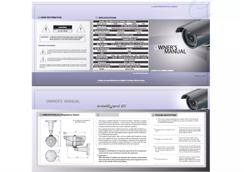 Page 1 of the manual User Manual CNB Technology WCL-21S