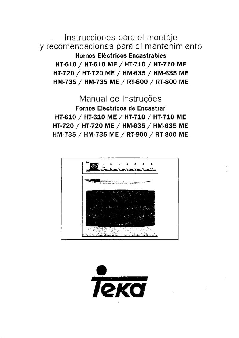 Page 1 of the manual User Manual Teka HT 720 ME