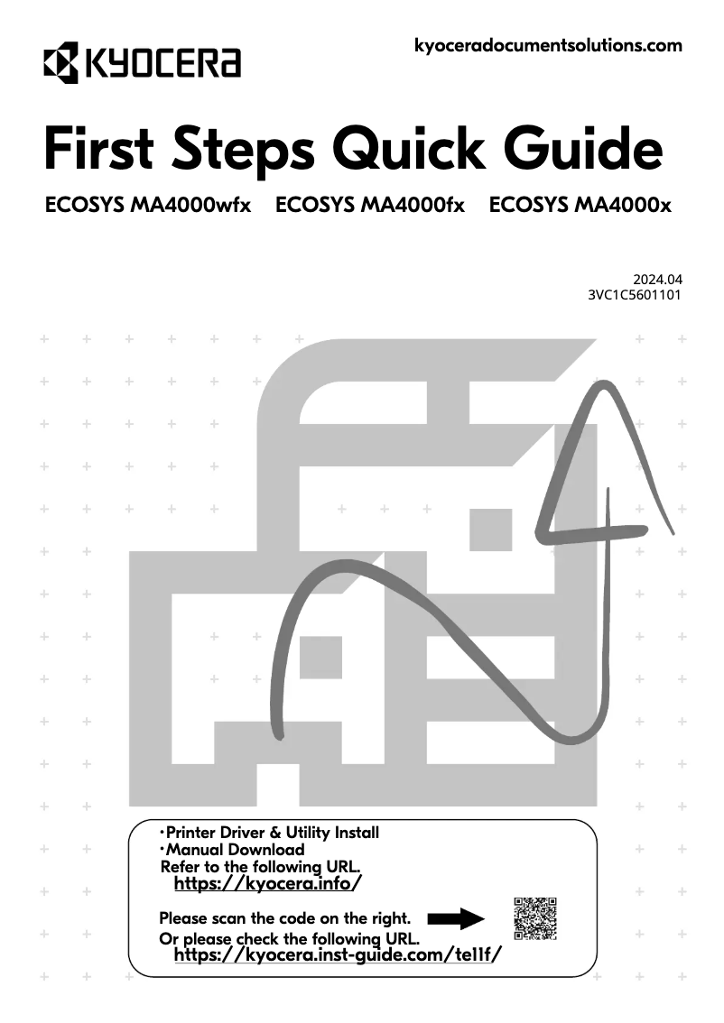 First page image of the manual for ECOSYS MA4000x
