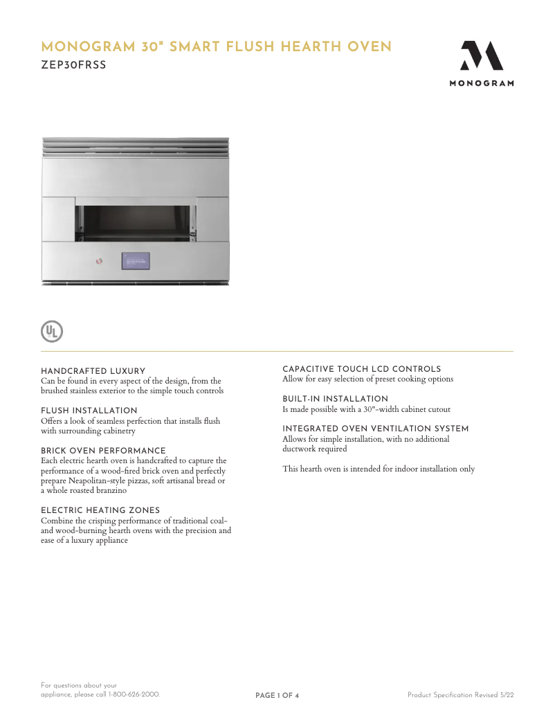 First page image of the manual for ZEP30F