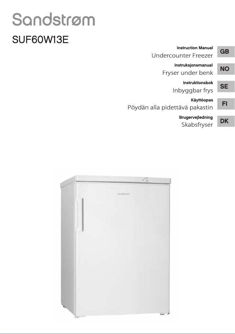 First page image of the manual for SUF60W13E