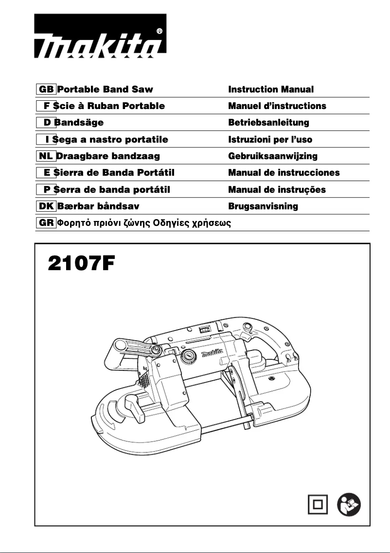 Page 1 of the manual User Manual Makita 2107FK