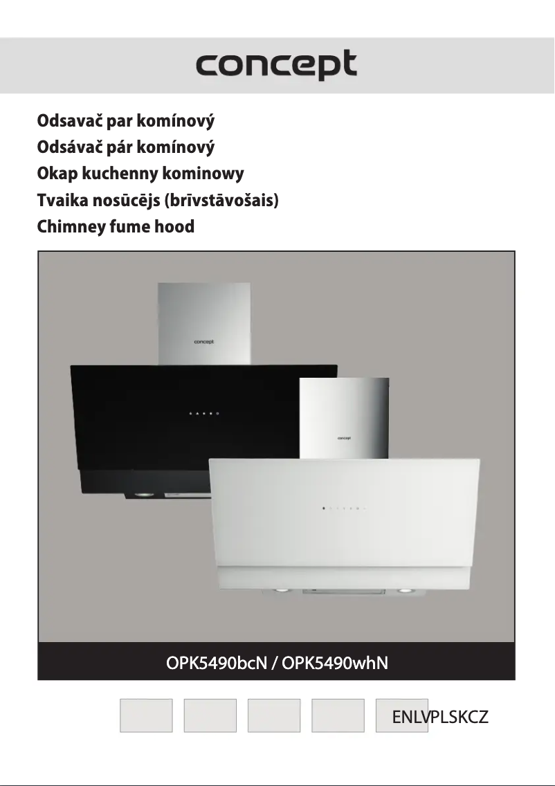 Page 1 of the manual User Manual Concept OPK5490bcN