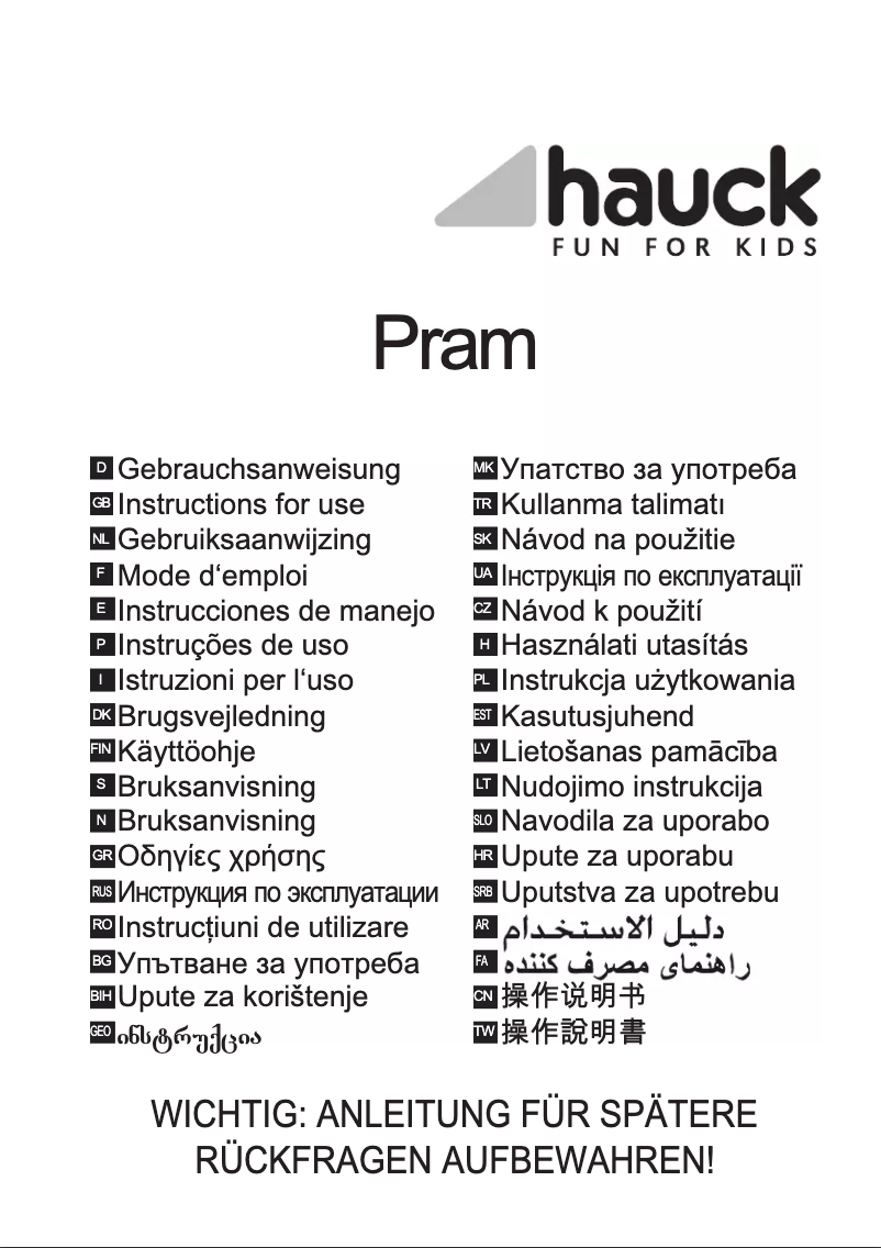 Page 1 de la notice Manuel utilisateur Hauck Viper Trio Set