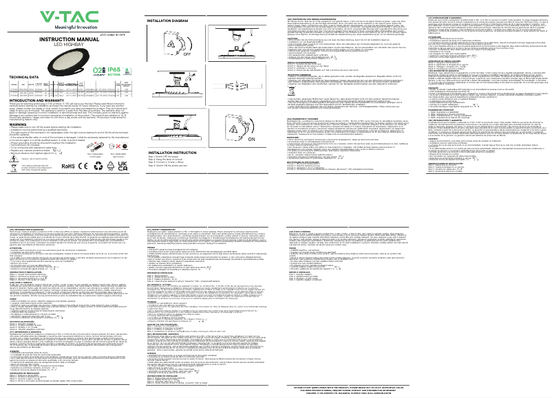 First page image of the manual for VT-92100