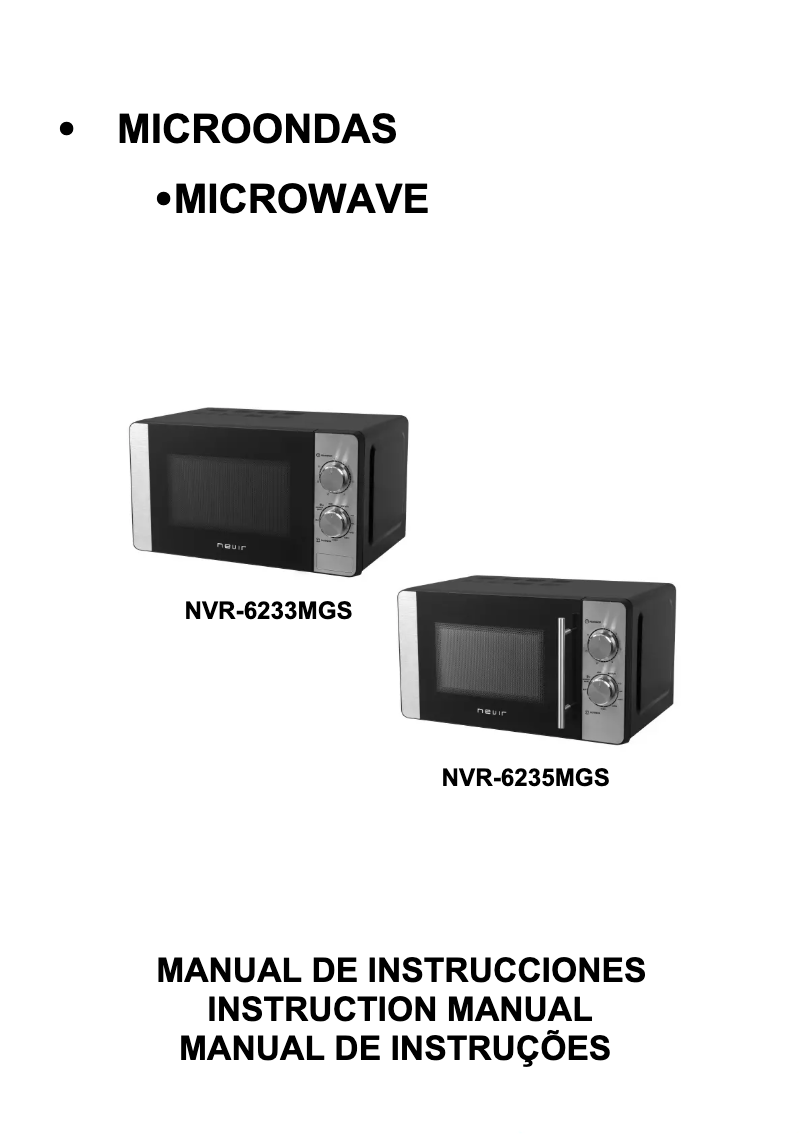 First page image of the manual for NVR-6235 MGS