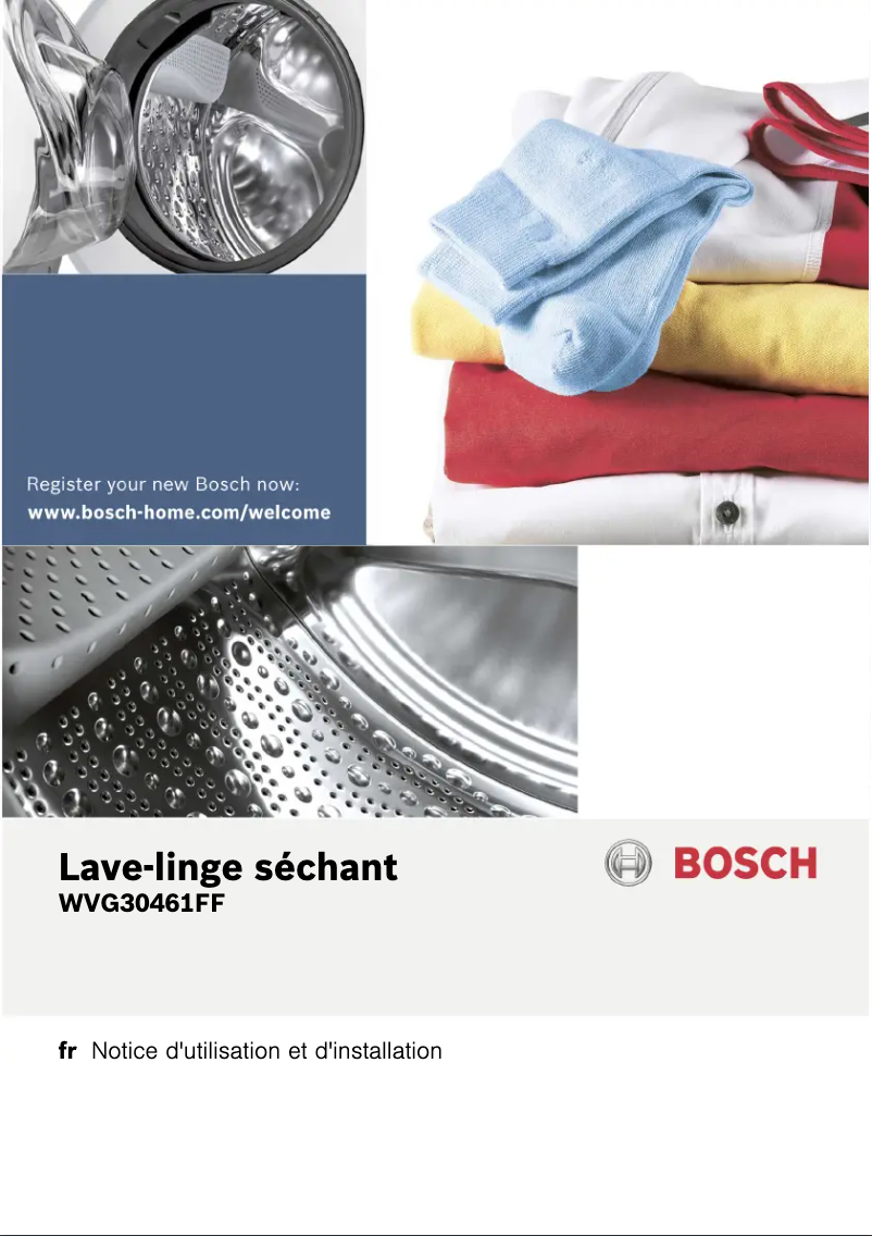 Page 1 of the manual User Manual Bosch WVG30461FF