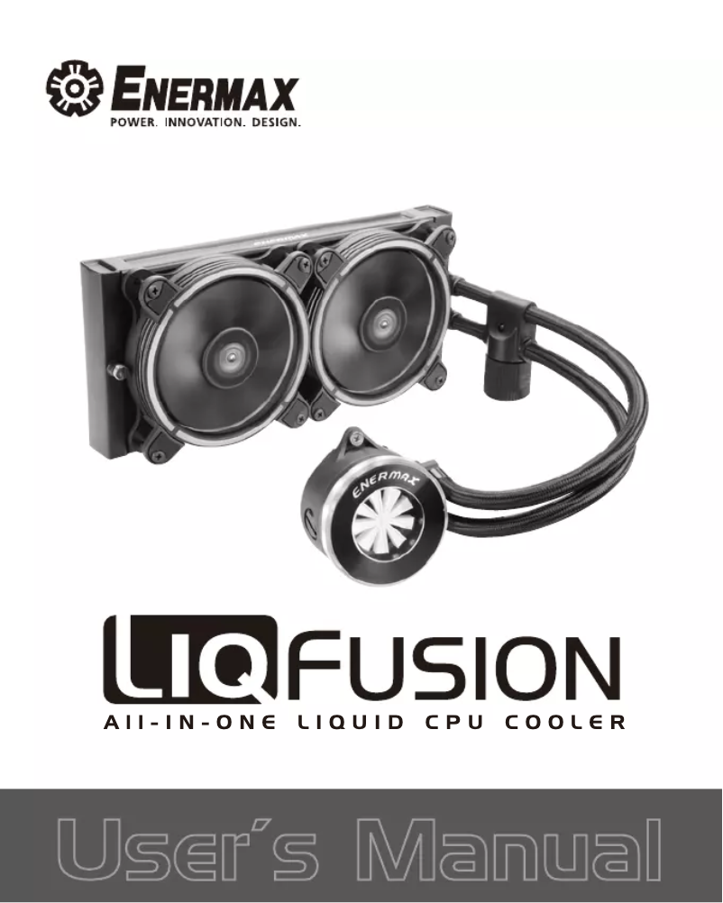First page image of the manual for Liqfusion ELC-LF240