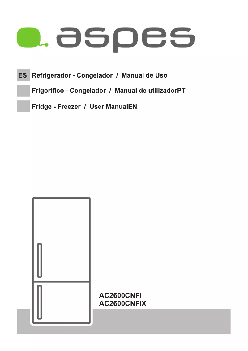 Page 1 of the manual User Manual Aspes AC2600CNFIX