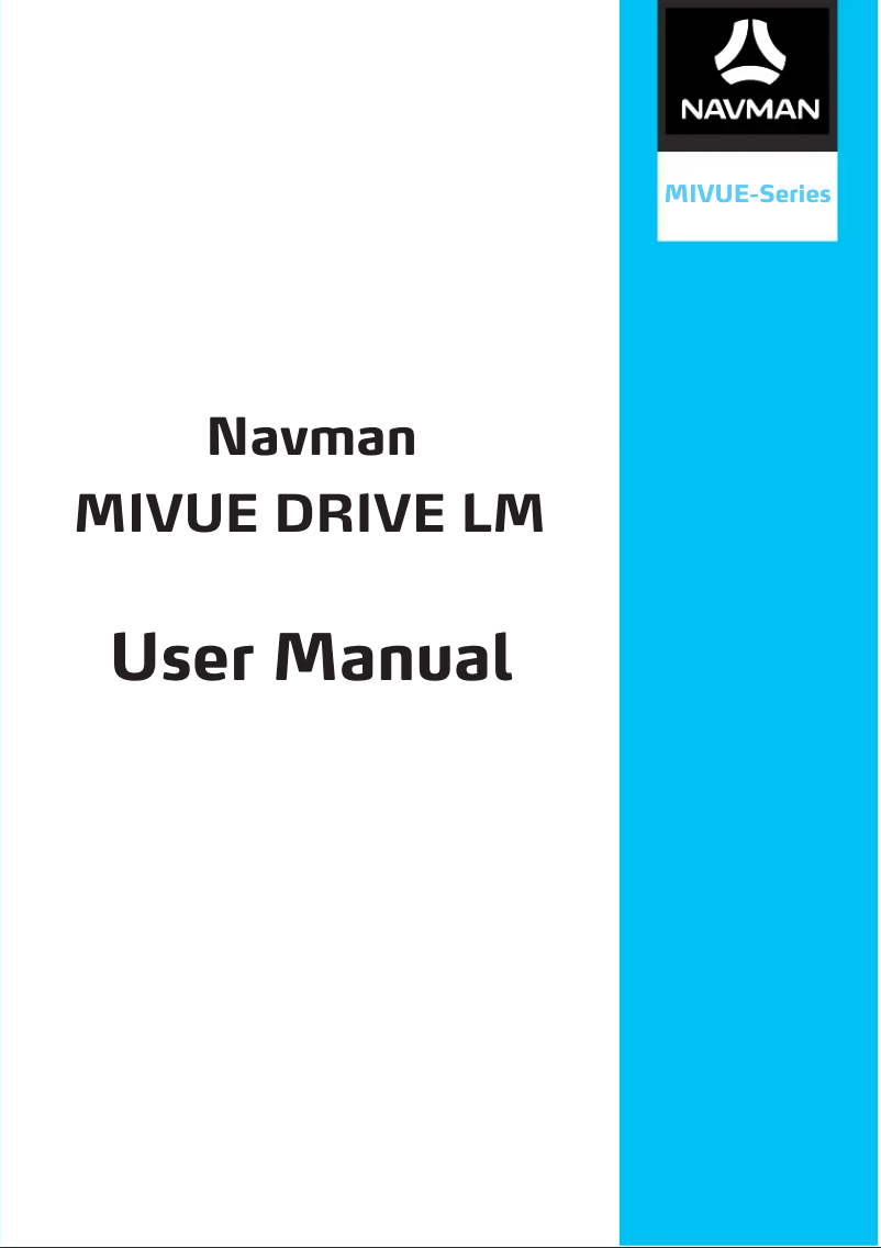 Page 1 of the manual User Manual Navman MiVue Drive LM