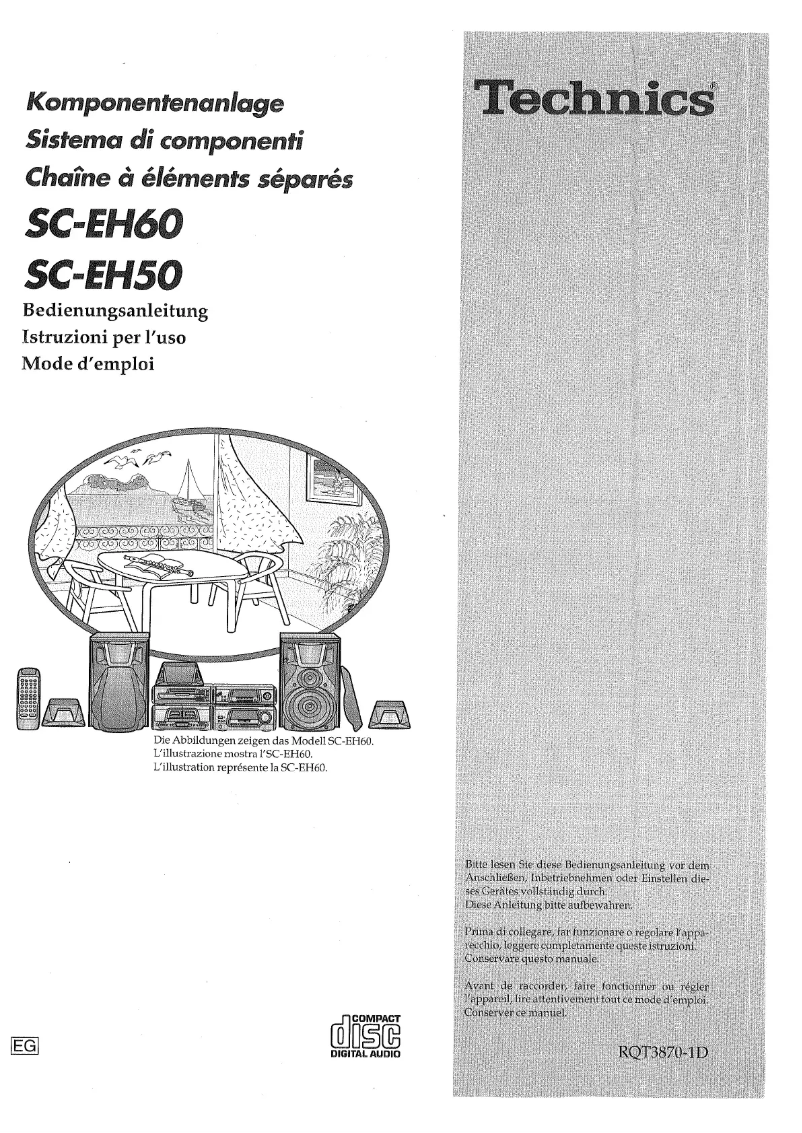 Page 1 of the manual User Manual Panasonic SC-EH50