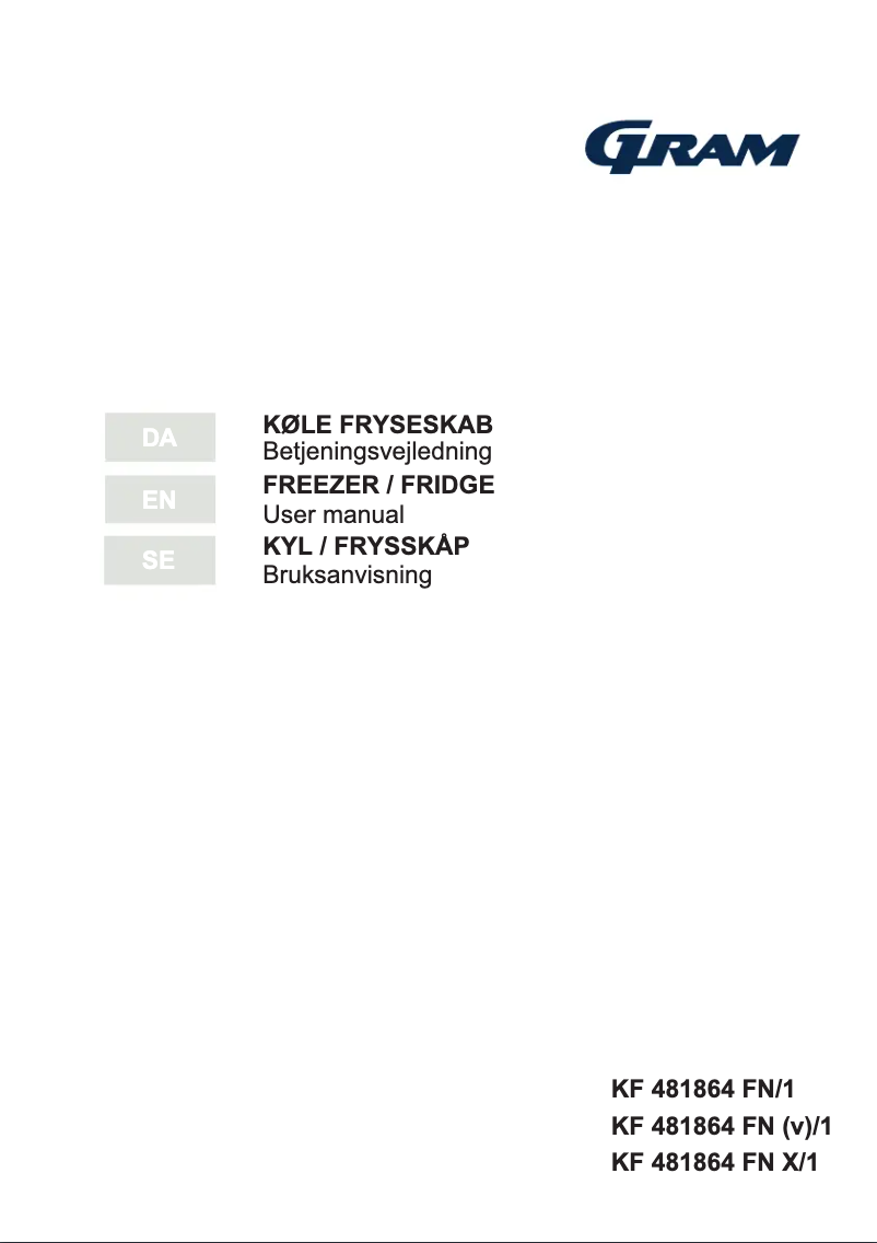 First page image of the manual for KF 481864 FN/1