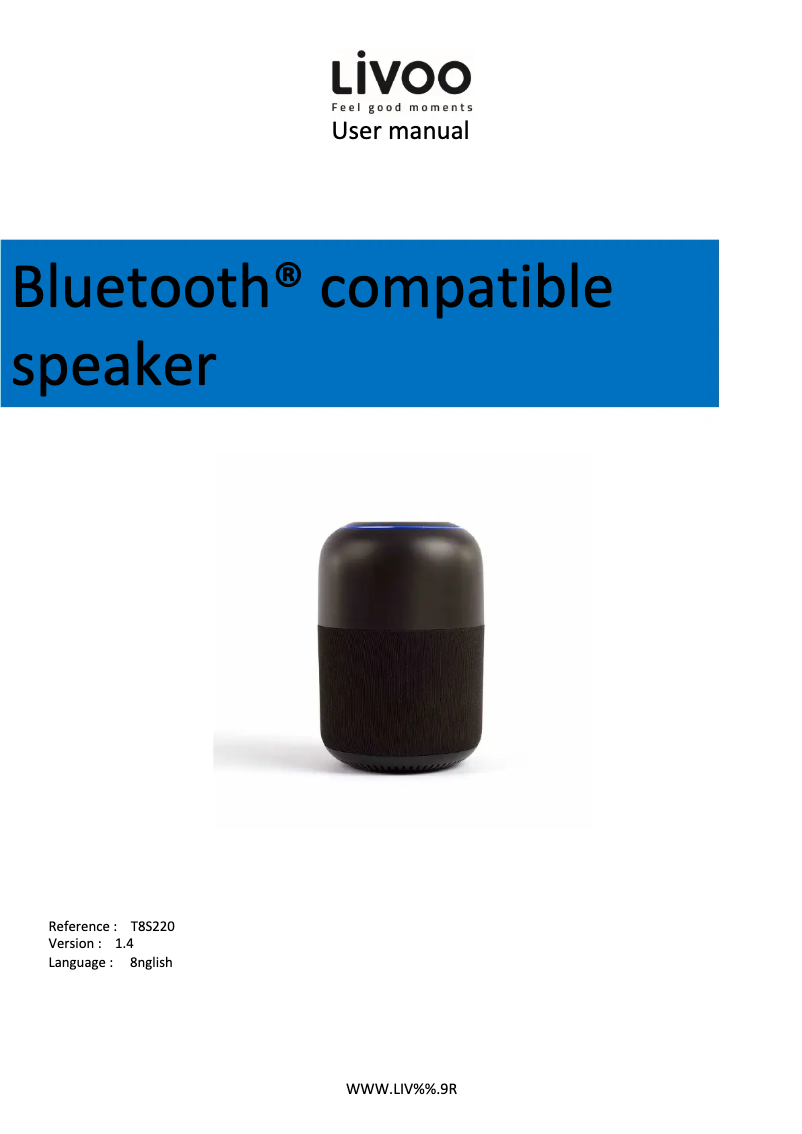 First page image of the manual for TES220