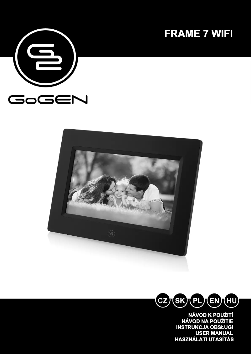 Page 1 de la notice Manuel utilisateur GoGen FRAME7WIFI