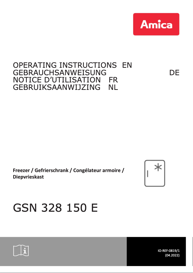First page image of the manual for GSN 328 150 E