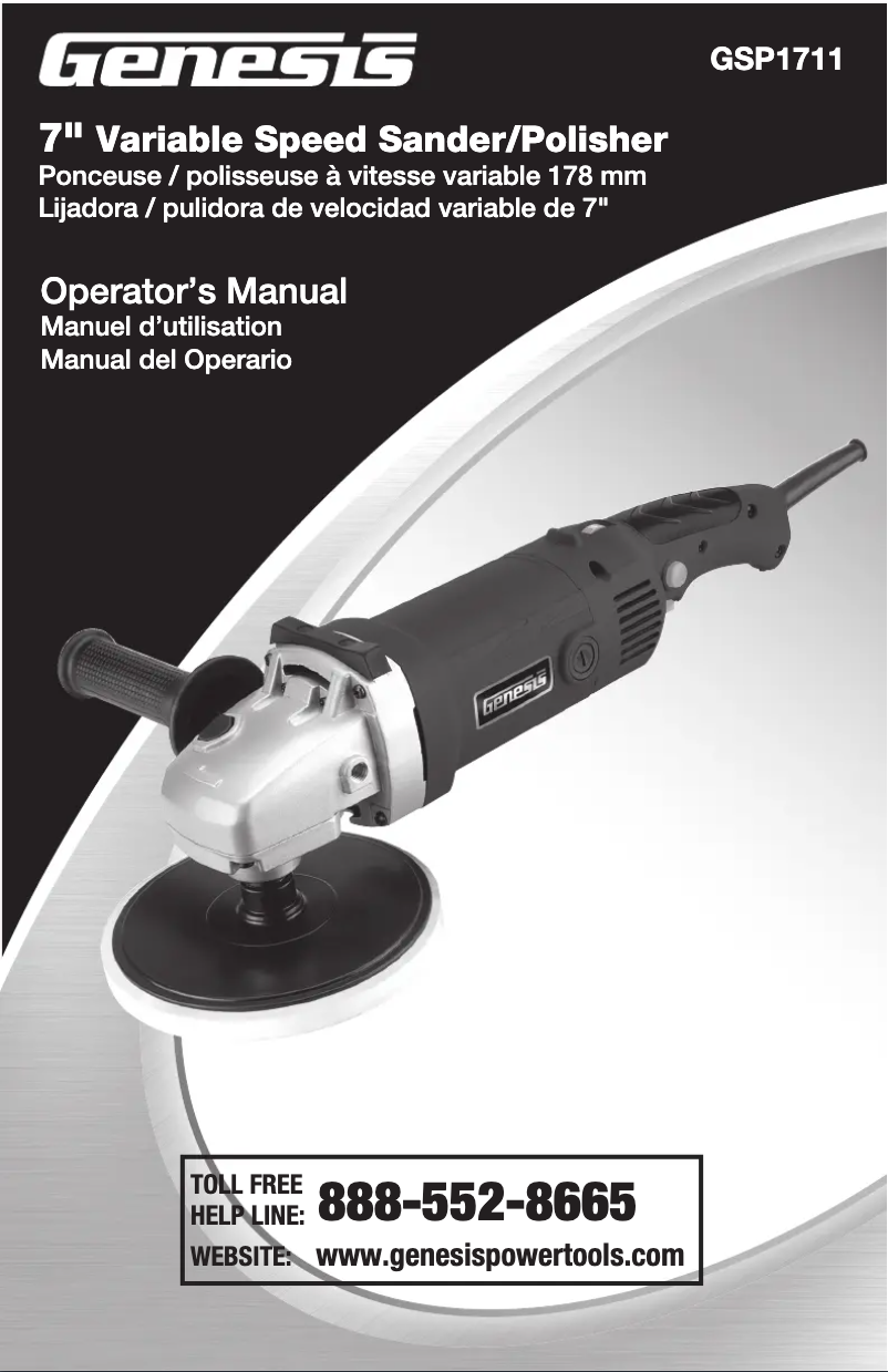 First page image of the manual for GSP1711