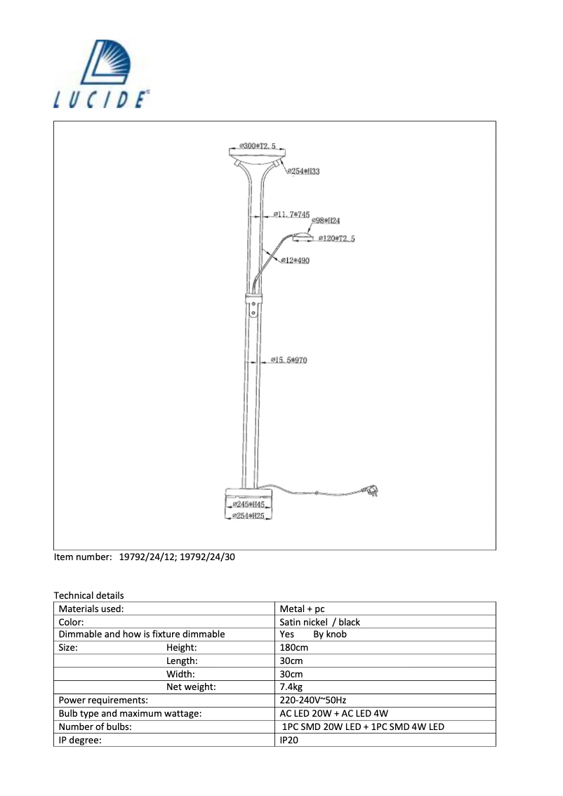 First page image of the manual for Champion-LED