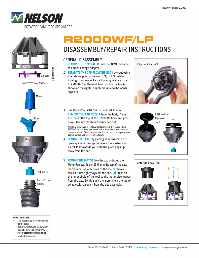 First page image of the manual for R2000WF