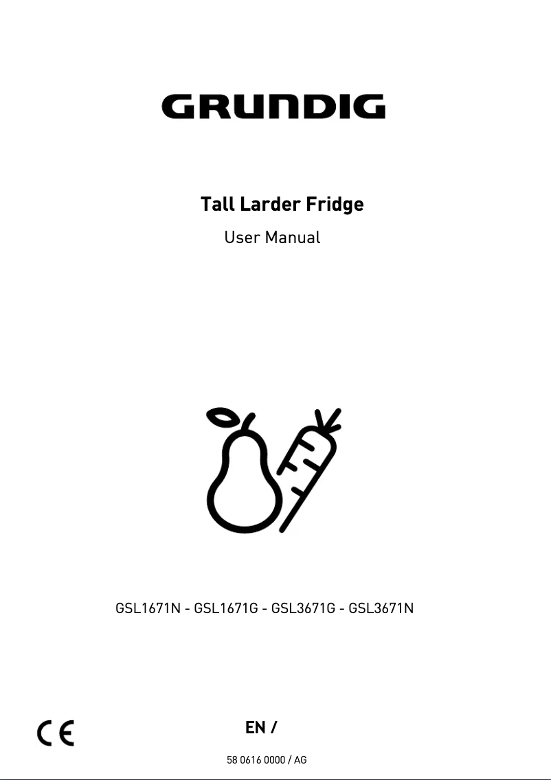 First page image of the manual for GSL3671N