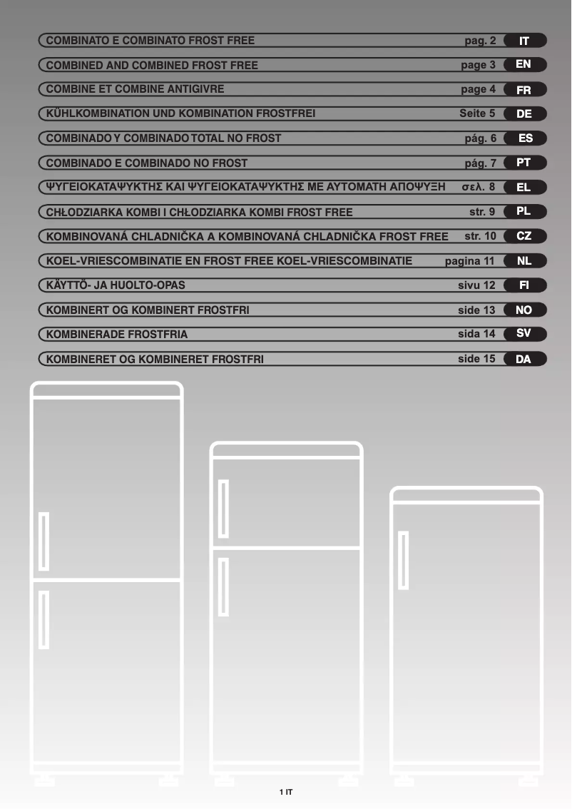 First page image of the manual for FRCFMF266A