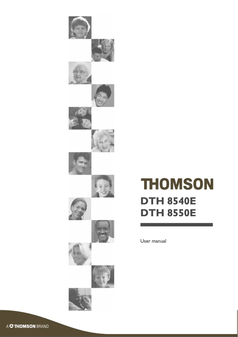First page image of the manual for DTH8550