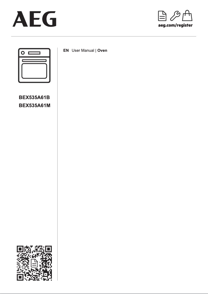 Page 1 of the manual User Manual AEG BEX535A61M