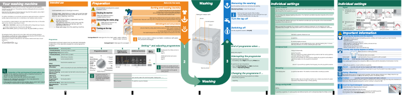 Page 1 of the manual User Manual Siemens WM14Q410DN