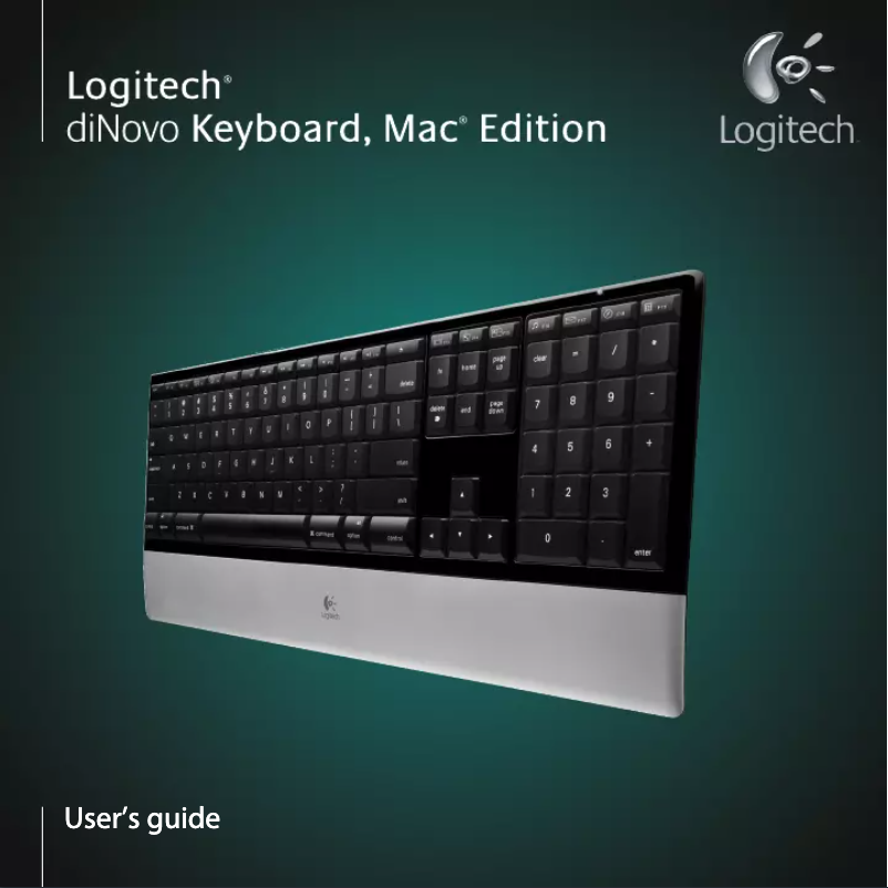 Image de la première page du manuel de l'appareil diNovo Keyboard Mac edition