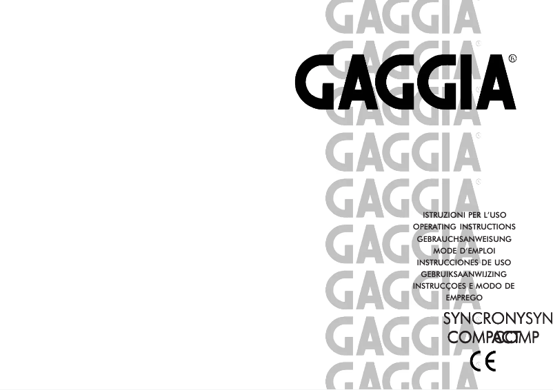 First page image of the manual for Saeco Syncrony Compact SUP 025 Y