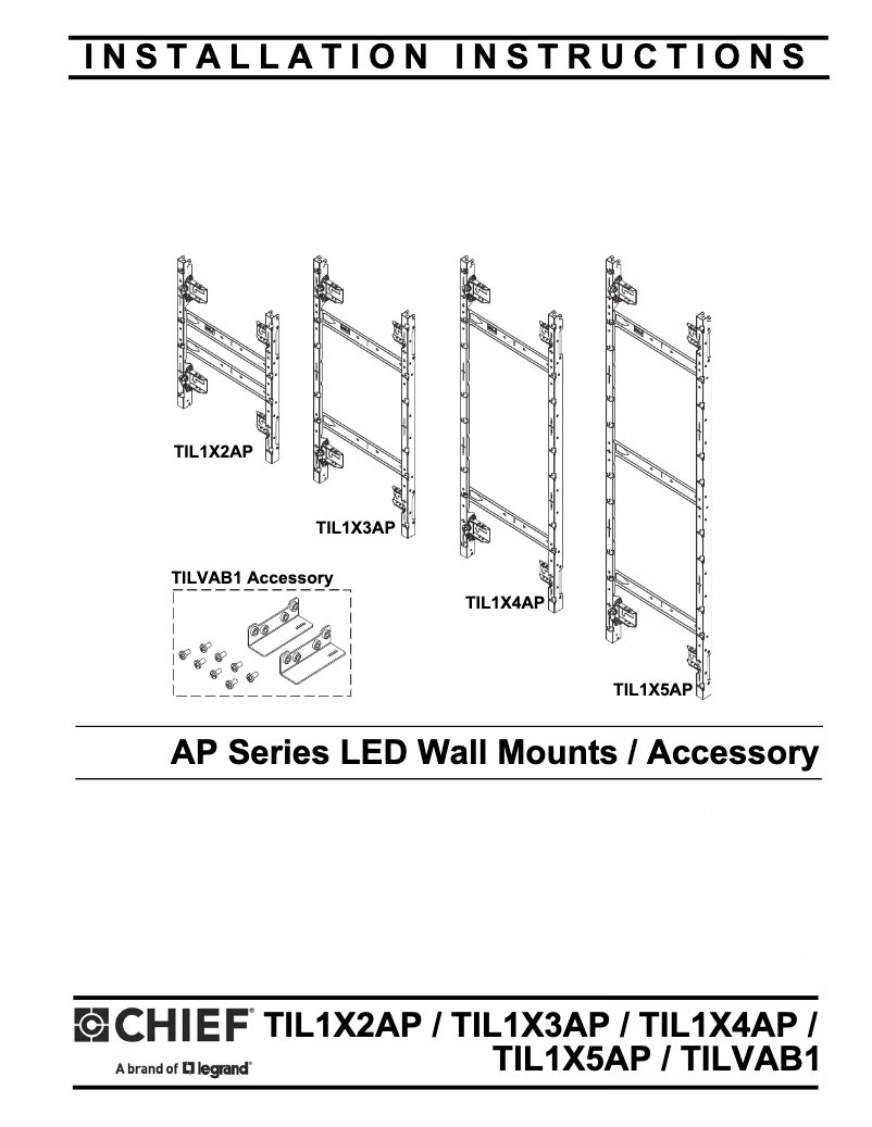First page image of the manual for TILVAB1